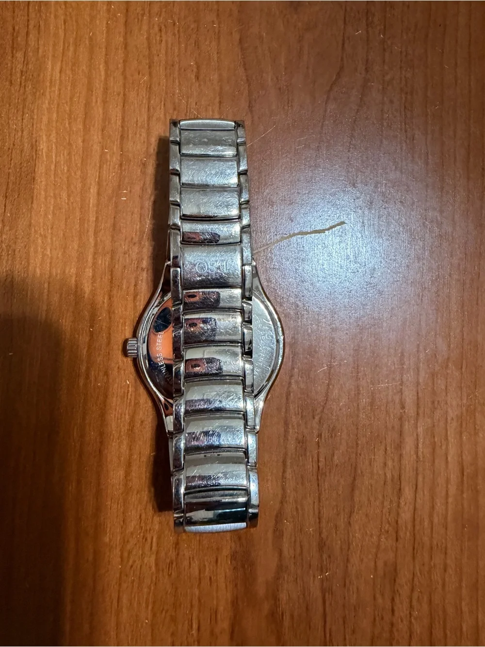 Movado ESQ Silver Watch with Black Dial
